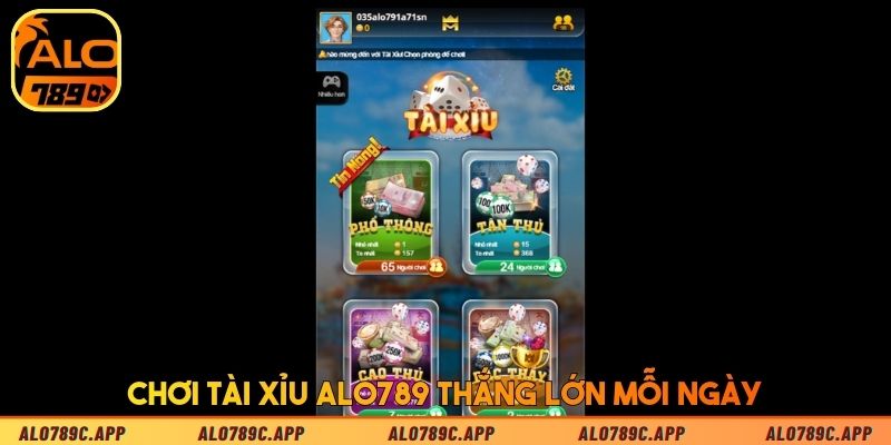 Chơi Tài Xỉu ALO789 thắng lớn mỗi ngày