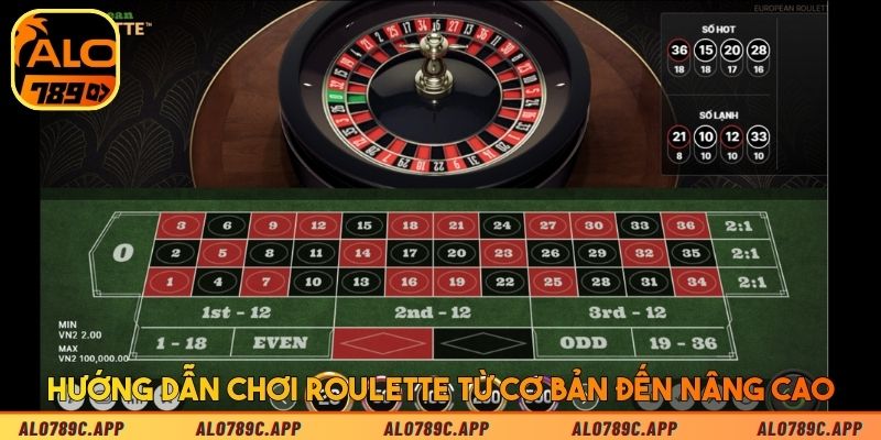 Hướng dẫn chơi Roulette ALO789 từ cơ bản đến nâng cao